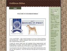 Tablet Screenshot of goldkressshibas.com